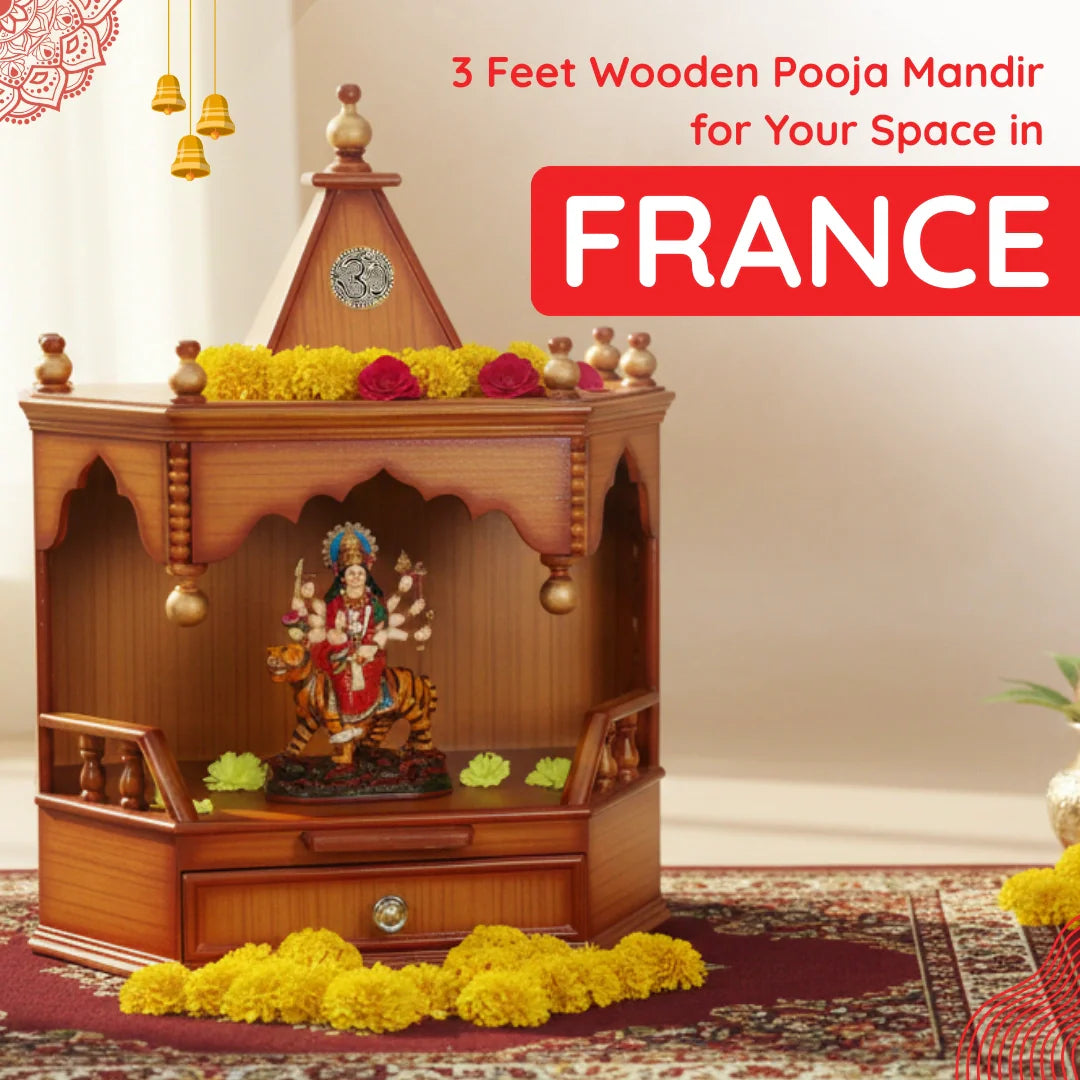 3 Feet Pooja Mandir in France image