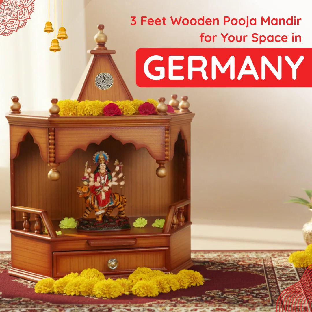 3 Feet Pooja Mandir in Germany image