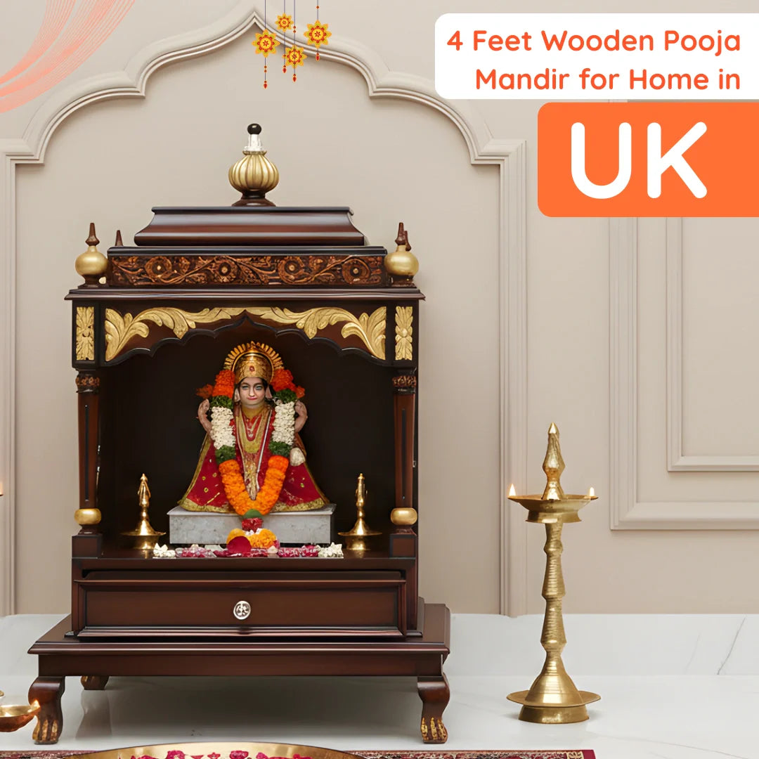 4 Feet Pooja Mandir in UK image