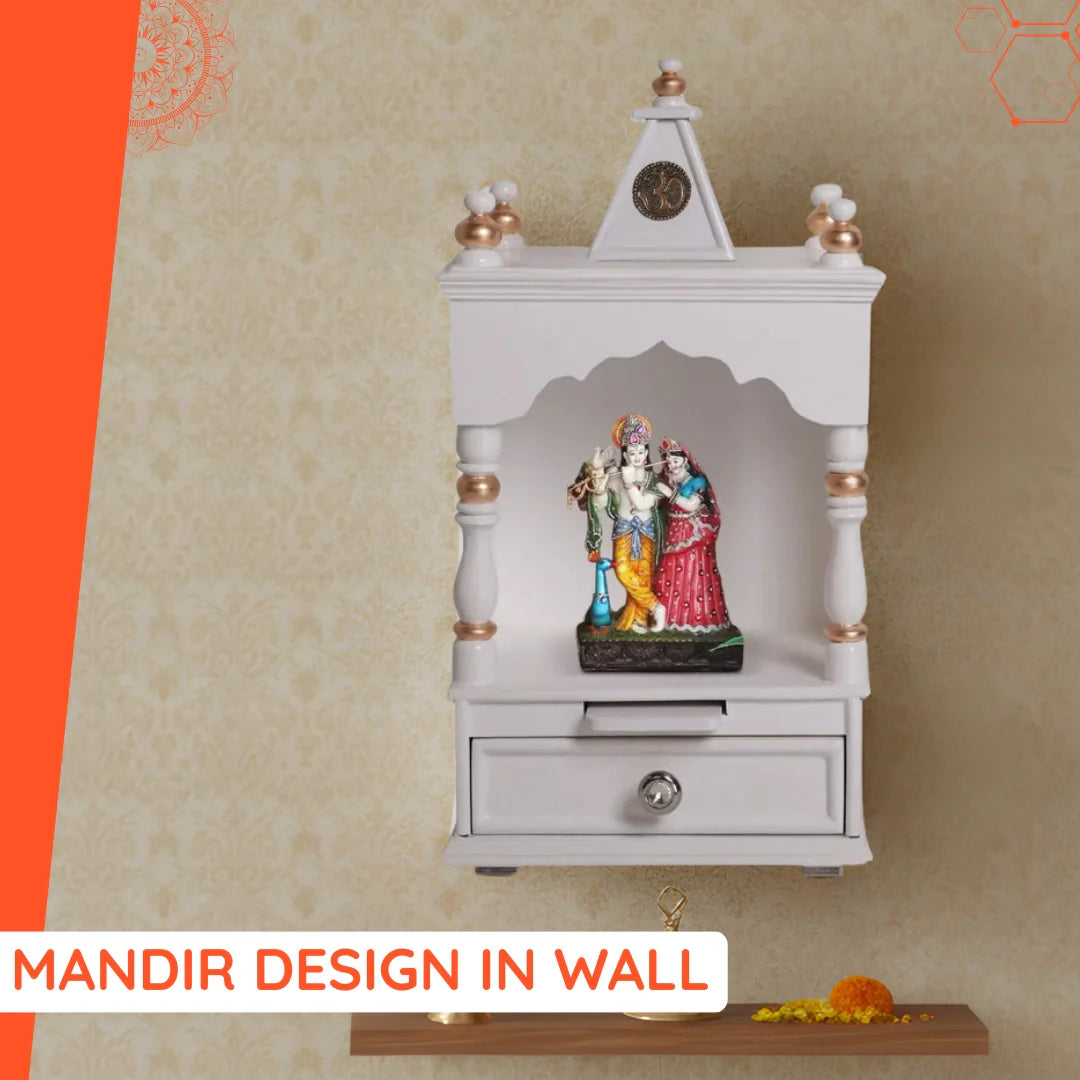Mandir Design in Wall IMAGE