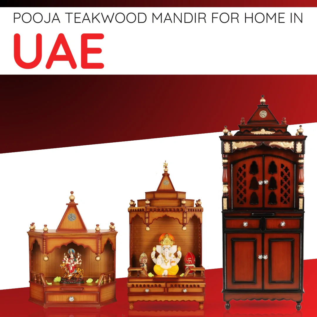 Teak Wood Mandir in UAE image