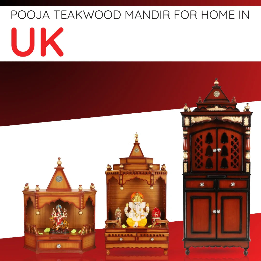 Teak Wood Mandir in UK image