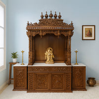 Adityam Teak Wood Mandap (Brown) lifestyle view