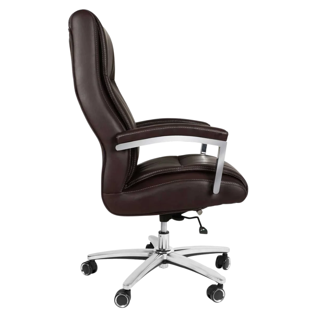 Affarista Big & Tall Executive Office Chair (Brown) Side View