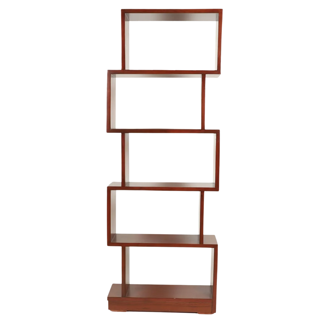Solid Wood Book Shelf (Brown)