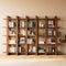 Alcove Teak Wood Book Shelf (Teak) lifestyle view