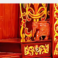 Ambikesh Teak Wood Mandap (Teak) close view