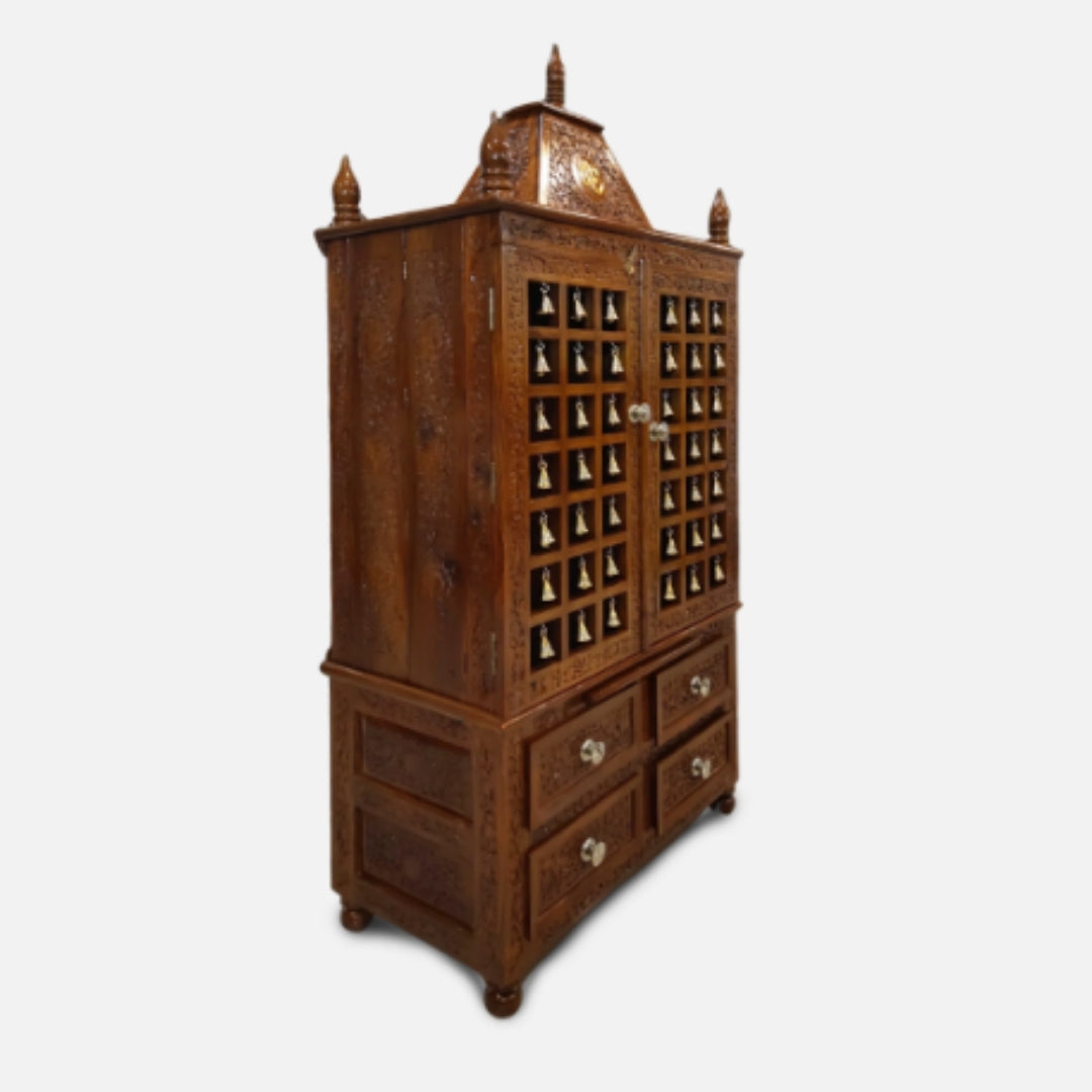 Amritalaya-Teak-Wood-Mandap -Teak-side-angle
