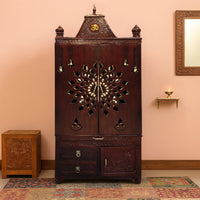 Amruta Teak Wood Mandap (Brown) lifestyle view