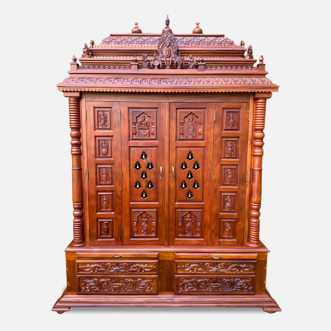 Anandita Teak Wood Mandap (Teak) front view