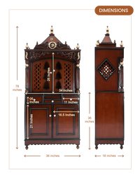 Dimensions of Antarusya Pooja Mandap