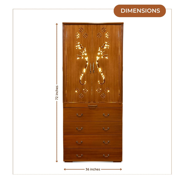 Anugraha Teak Wood Mandap (Teak) dimensions