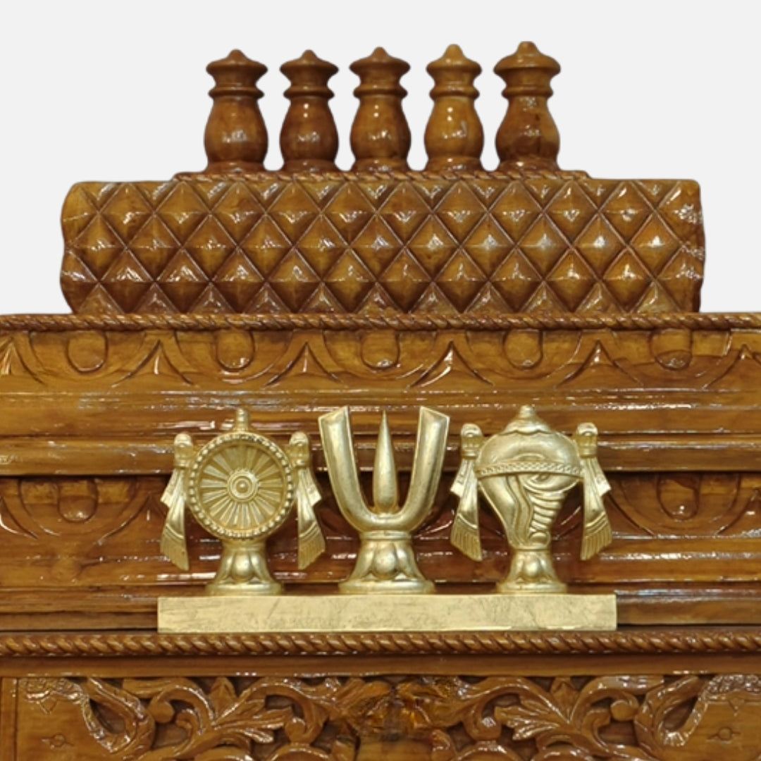 Archana Teak Wood Mandap (Teak) zoom image