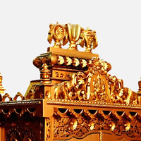 Archisha Teak Wood Mandap (Gold) zoom view