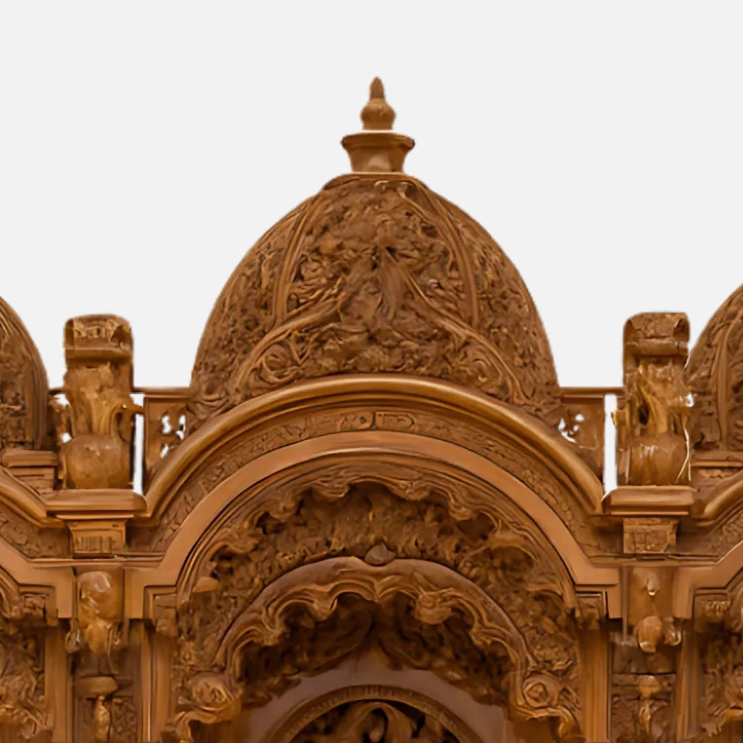 Archit Teak Wood Mandap (Teak) close view