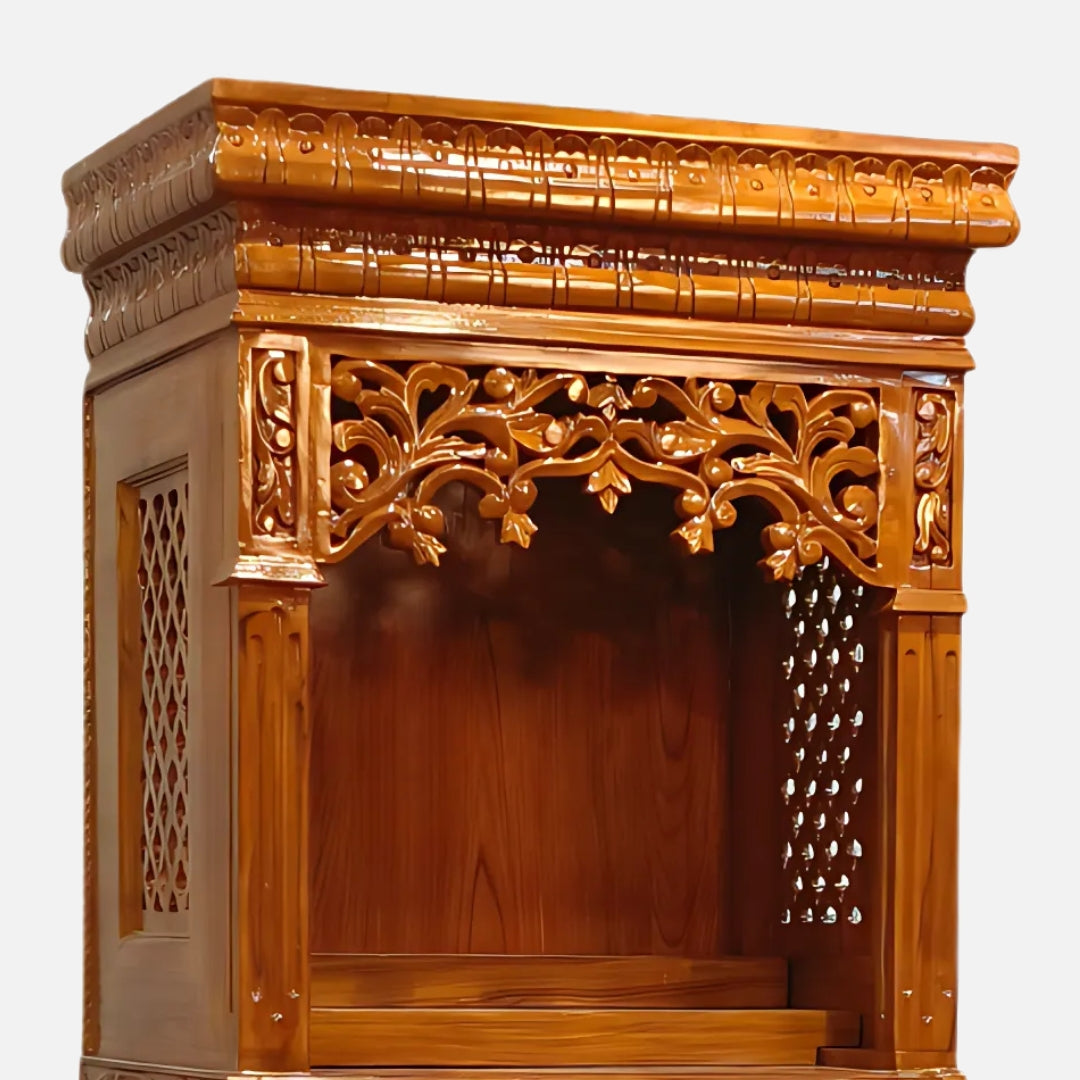 Arogya Teak Wood Mandap (Teak) close view