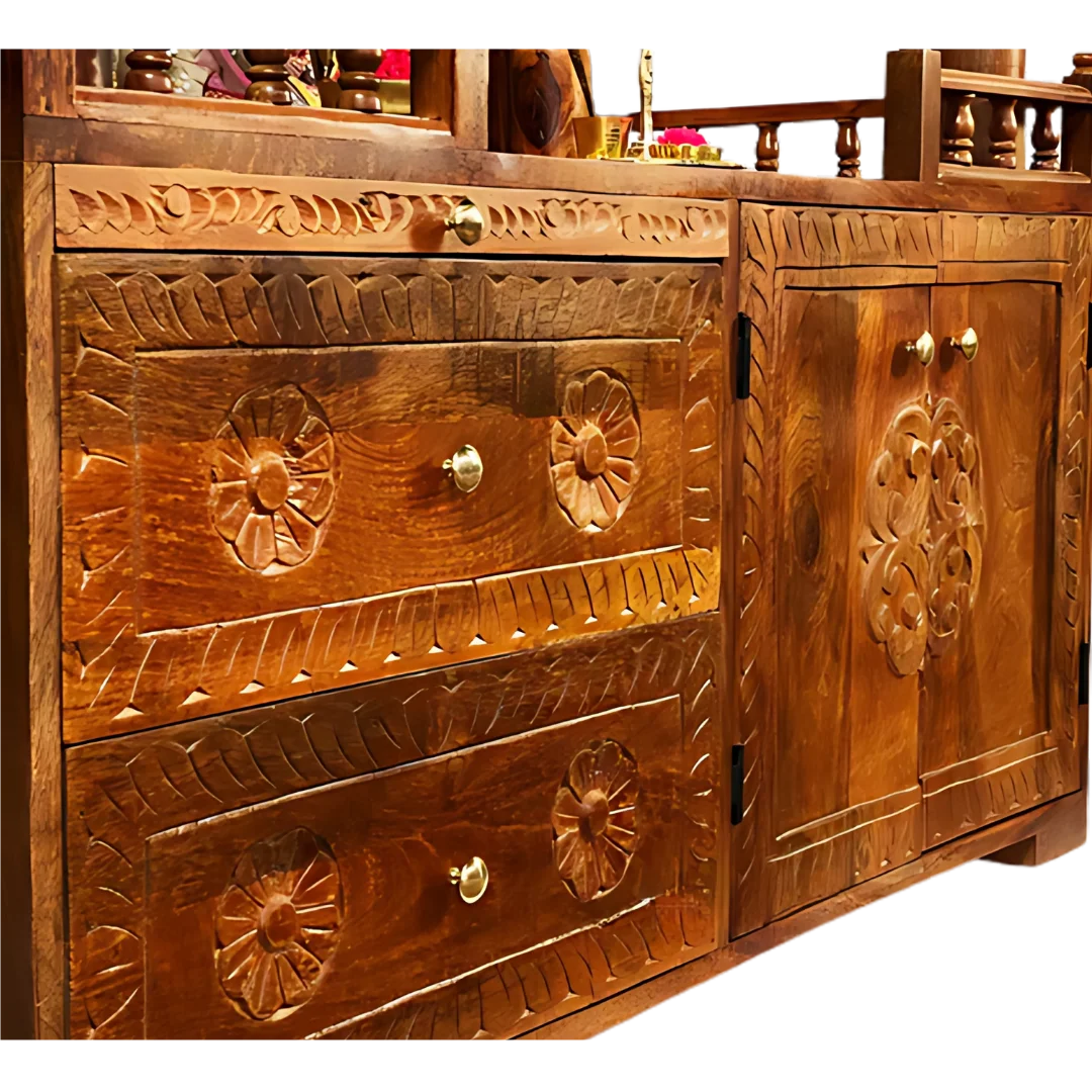 Arpanam Sheesham Wood Mandap (Teak) Zoom View on Storage