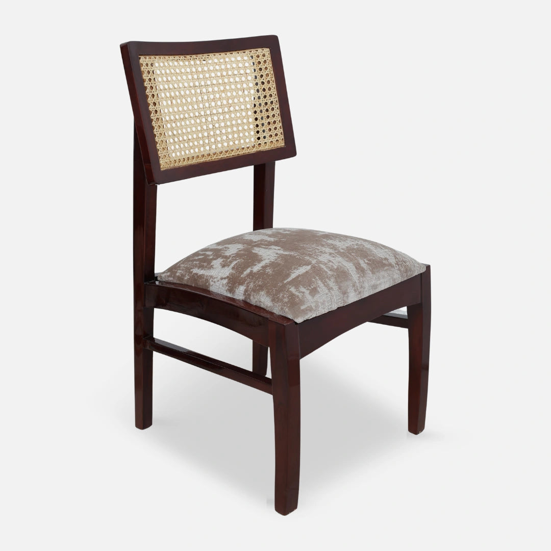 Astoria Teak Wood Dining chair (Brown) side angle
