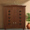 Aumkara Teak Wood Mandir with Door (Teak)