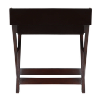 Back View of Wisdom Solid Wood Writing Table (Brown)