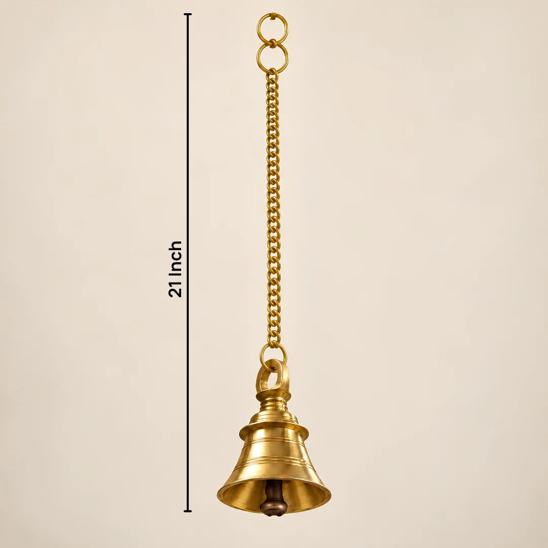 Bhakti Brass Pooja Bell Dimensions