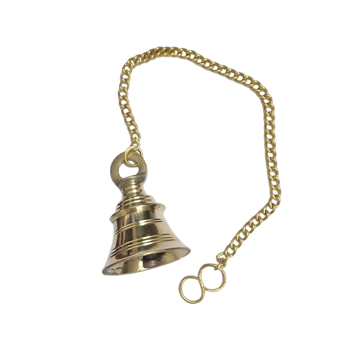 Bhakti Brass Pooja Bell side view