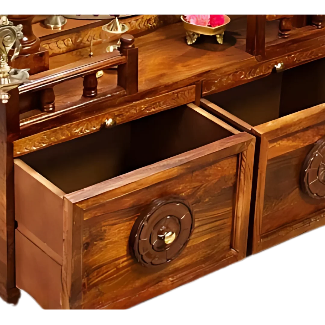 Bhavya Teak Wood Mandir (Teak) Zoom View