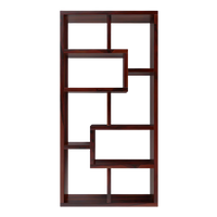 Booksy Wood Book Shelf (Brown) front view