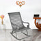 Boston Teak Wood Rocking Chair (Silver) lifestyle view
