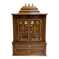 Brahmjyot Teak Wood Mandap (Brown) front view