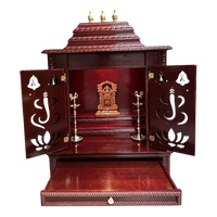 Brahmjyot Teak Wood Mandap (Cherry) open door view