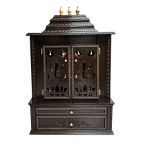 Brahmjyot Teak Wood Mandap (Dark Brown) front view