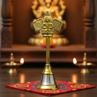 Brass Garuda Pooja Bell (Large) lifestyle view