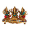 Brass Lakshmi Ganesha Saraswati Idol lifestyle view