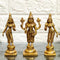 Brass Lord Murugan with Valli and Deivanai Idol lifestyle view