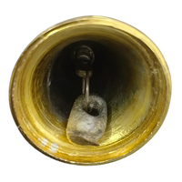 Brass Pooja Bell with Ring Handle (Medium) bottom view
