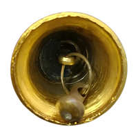 Brass Pooja Bell with Ring Handle (Small) bottom view