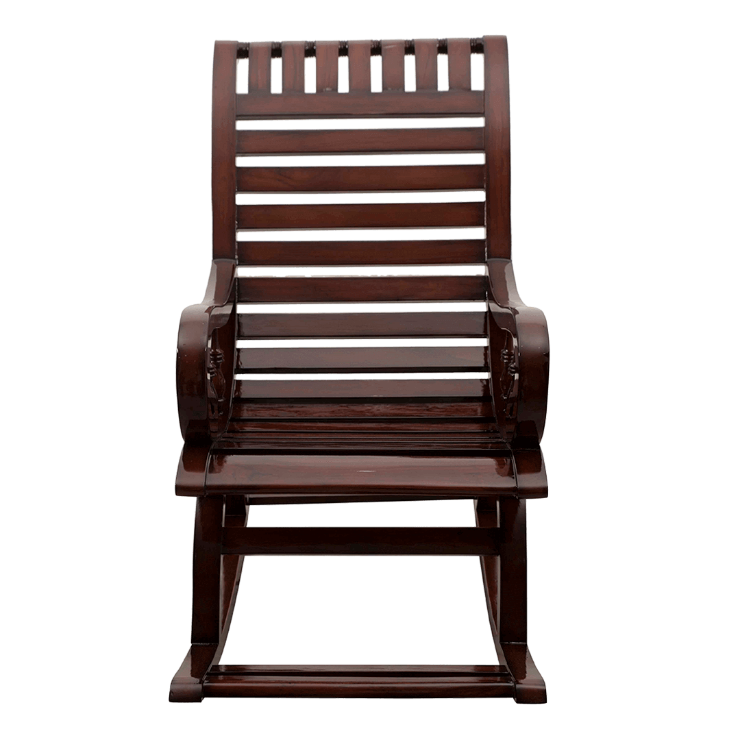 Omaha Teak Wood Rocking Chair (Brown)