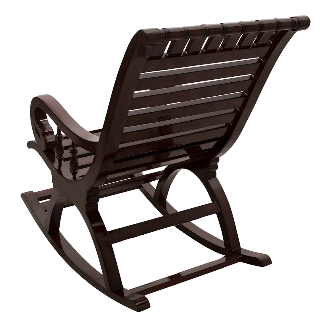 Omaha Teak Wood Rocking Chair (Brown)