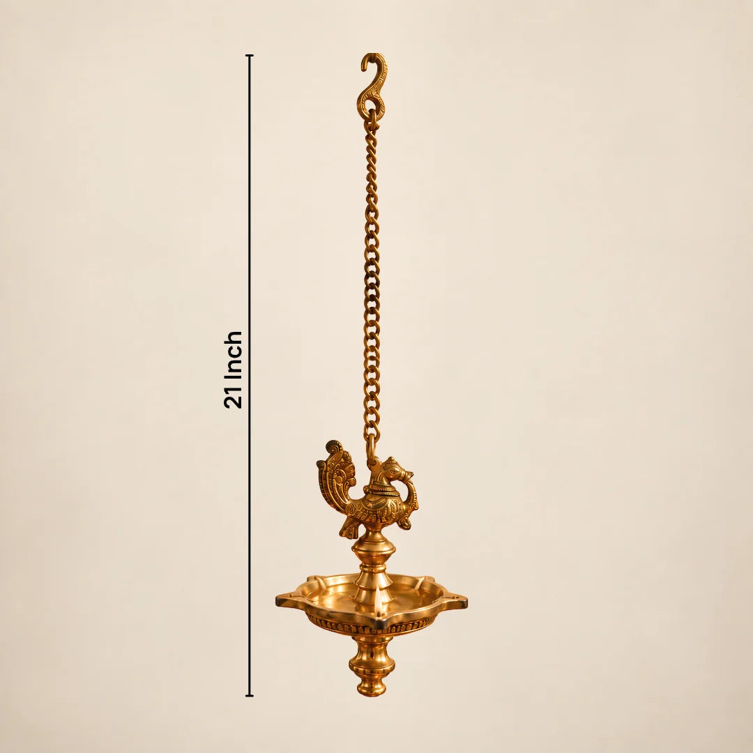 Deepanjali Brass Hanging Diya Dimensions