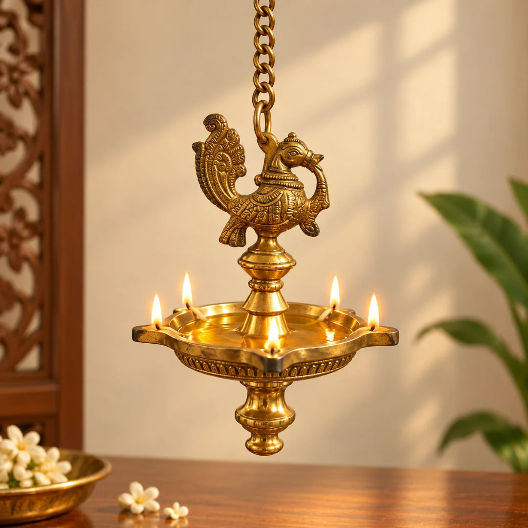 Deepanjali Brass Hanging Diya