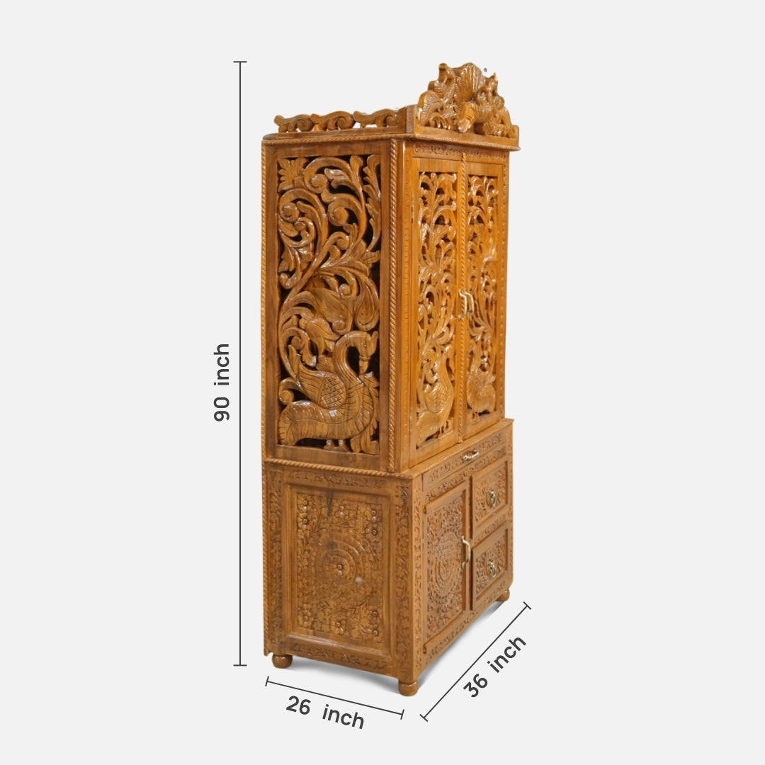 Dhruva Teak Wood Mandap (Teak) dimensions