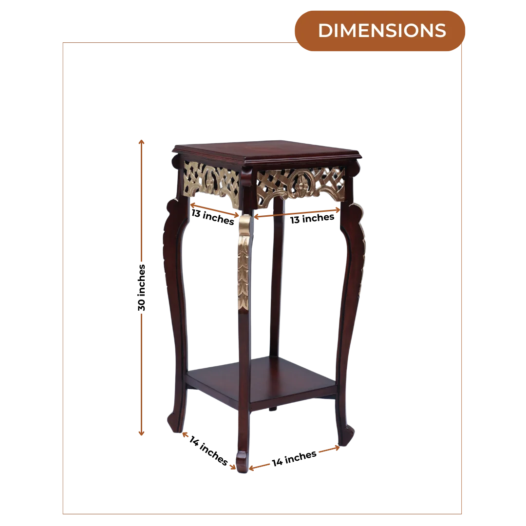 Dimensions of Arcadia Teak Wood Planter Table (Brown)