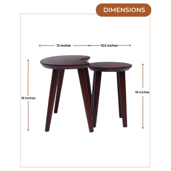 Dimensions of Convo Teak Wood Coffee Table (Brown)