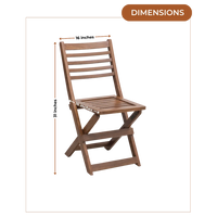 Dimensions of Portico Solid Wood Living Room Chair (Teak)