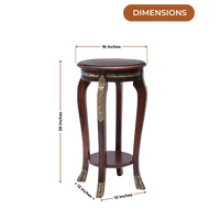 Dimensions of Regal Teak Wood Planter Table Brown