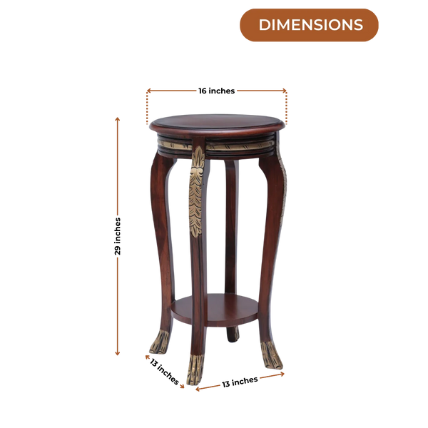 Dimensions of Regal Teak Wood Planter Table Brown
