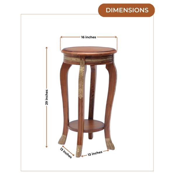 Dimensions of Regal Teak Wood Planter Table (Teak)