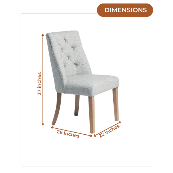 Dimensions of Astra Curved Lounge Chairs (Light Grey)