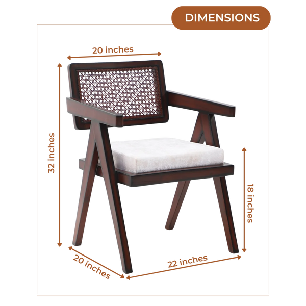 Dimensions of Sora Teak Wood Lounge Chairs (Brown Beige)